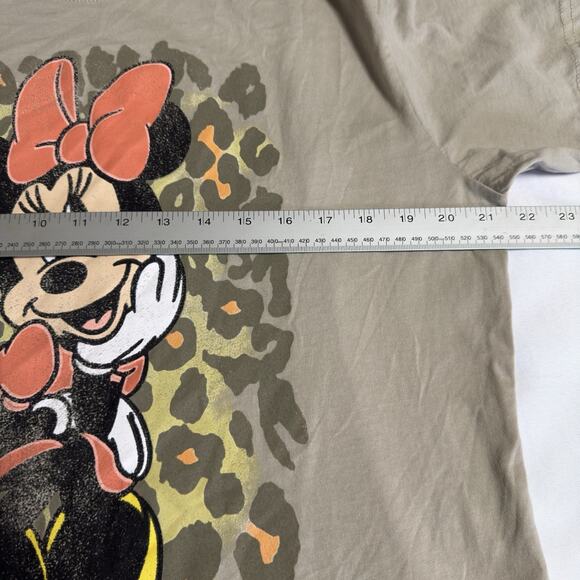 Disney Minnie Mouse Graphic T-Shirt Womens 2X Dark Tan - Picture 4 of 6